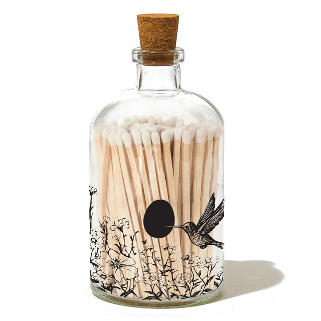 entryways Hummingbird Apothecary Match Bottle
