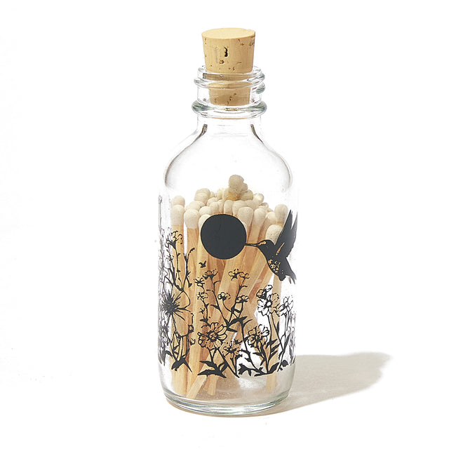 entryways Hummingbird Mini Apothecary Match Bottle