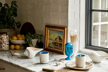 Entryways Indigo Fireplace Match Cloche