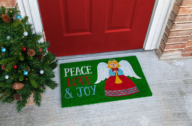 Entryways Peace Love & Joy Doormat 17"x28"