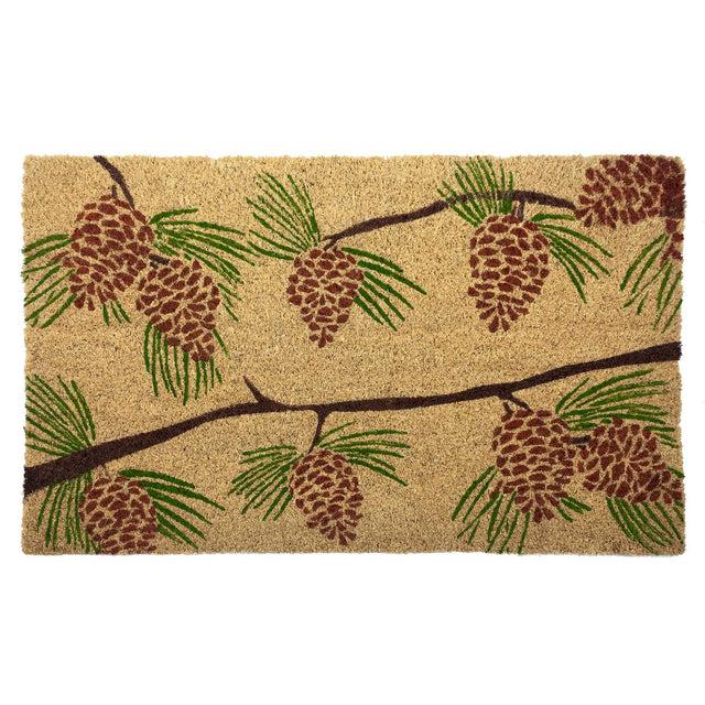 entryways Pine Cones Doormat 17"x28"