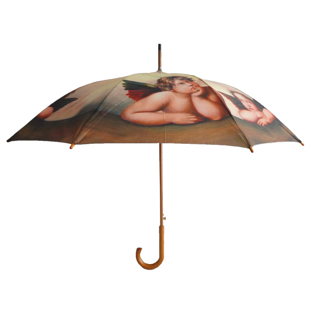 entryways Raphael's Baby Angels Stick Umbrella