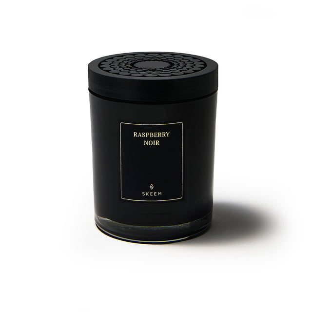 entryways Raspberry Noir Obsidian Candle