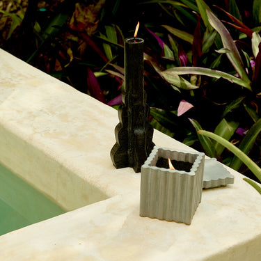 Entryways Santal Cinder Citronella Set Of 2 Tapers