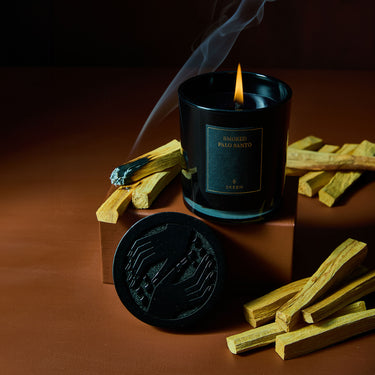 Entryways Smoked Palo Santo Obsidian Candle