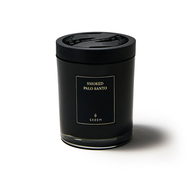 entryways Smoked Palo Santo Obsidian Candle