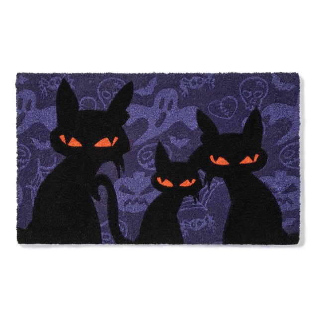 entryways Spooky Cats Doormat 17"x28"
