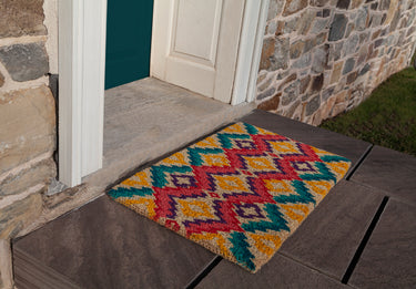 Entryways Williamsburg Doormat - Flame Stitch