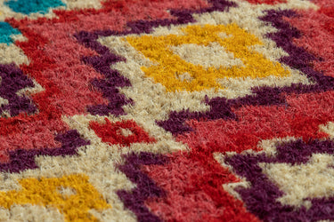 Entryways Williamsburg Doormat - Flame Stitch