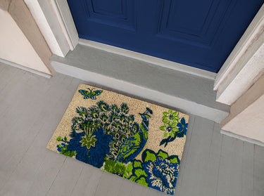 Entryways Williamsburg Doormat - Portobello Peacock