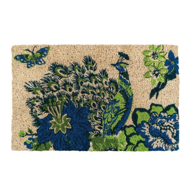 entryways Williamsburg Doormat - Portobello Peacock