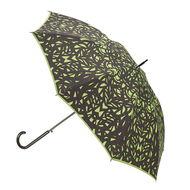Entryways Green Umbrella Featuring Black Butterfly Wing Design