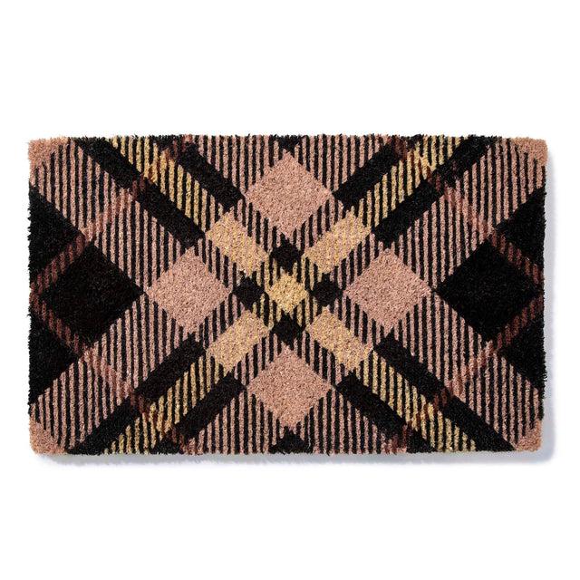 entryways Handmade Doormat - Clay Tartan Plaid 18"x30"
