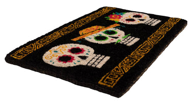 Entryways Handmade Doormat - Dia De Los Muertos 18"x30"