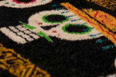 Entryways Handmade Doormat - Dia De Los Muertos 18"x30"