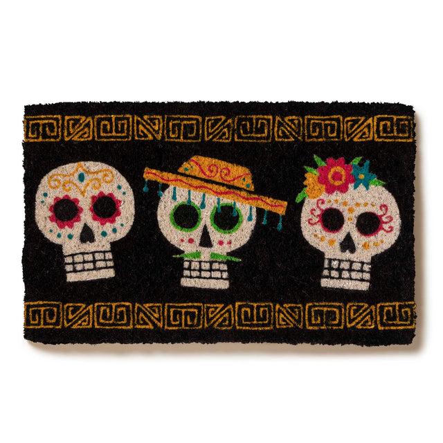 entryways Handmade Doormat - Dia de los Muertos 18"x30"