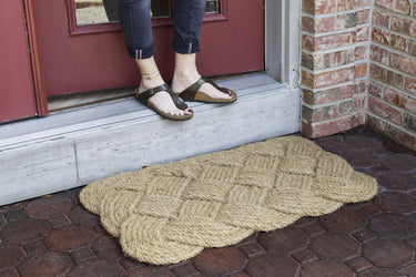 Entryways Handmade Handwoven Coir Doormat - Knot-ical