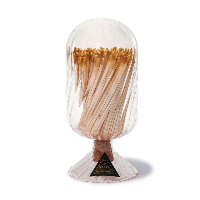 entryways Helix Match Cloche with Gold-Tipped Matches