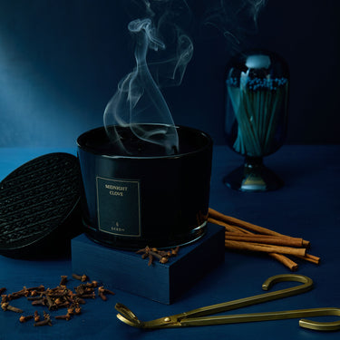 Entryways Midnight Clove Obsidian Triple Wick Candle