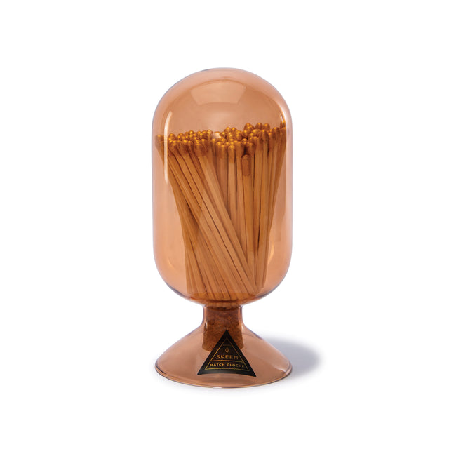 entryways Saffron Match Cloche with Gold-Tipped Matches