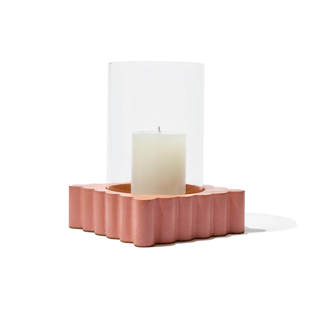 entryways Salted Lavender Cinder Citronella Hurricane Candle