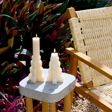 Entryways Salted Lavender Cinder Citronella Set Of 2 Tapers