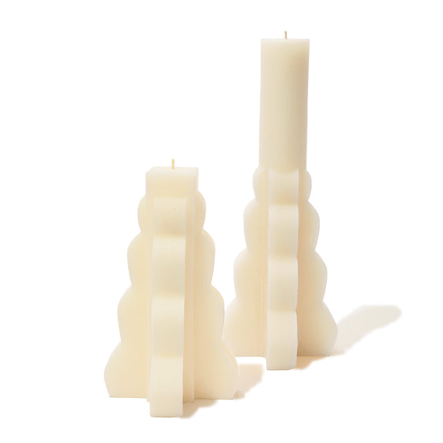 entryways Salted Lavender Cinder Citronella Set of 2 Tapers