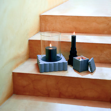 Entryways Santal Cinder Citronella Hurricane Candle