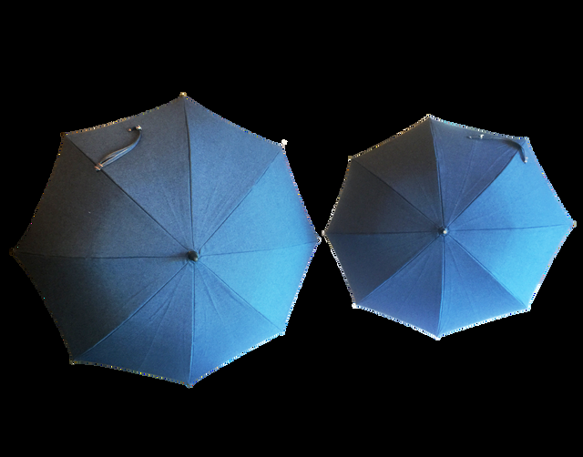 entryways Small Blue Jean Sun Protection Umbrella Featuring Sunbrella Fabric