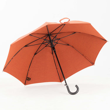 Entryways Small Brick Orange Sun Protection Umbrella Featuring Sunbrella Fabric
