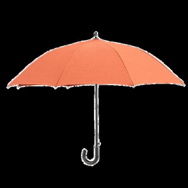 entryways Small Brick Orange Sun Protection Umbrella Featuring Sunbrella Fabric