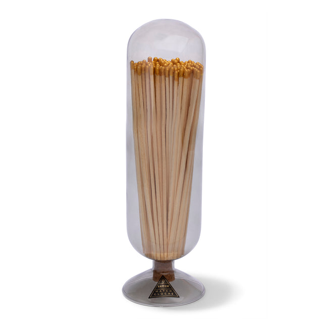 entryways Smoke Fireplace Match Cloche with Gold-Tipped Matches
