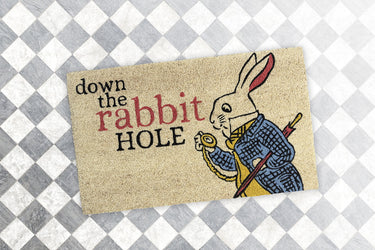 Entryways Victoria And Albert Museum Doormat - Down The Rabbit Hole 18"x30"