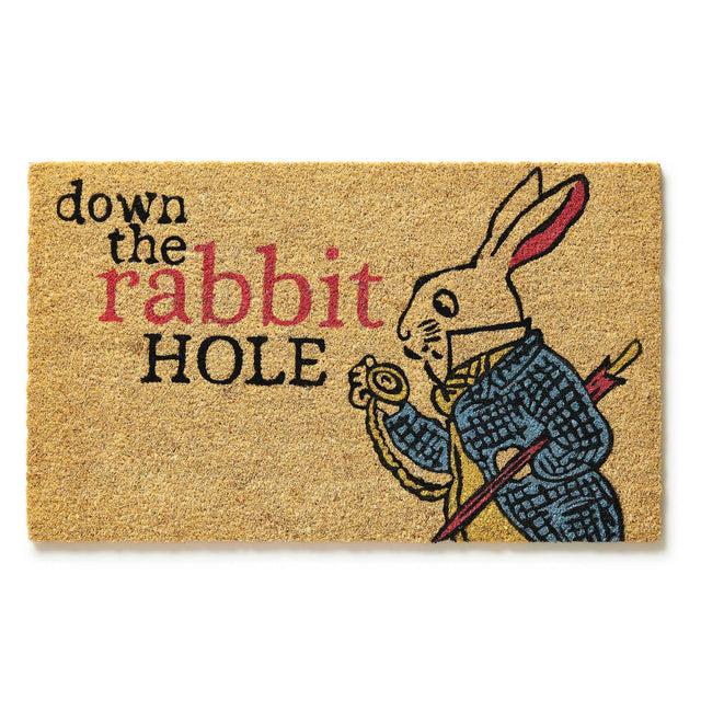entryways Victoria and Albert Museum Doormat - Down the Rabbit Hole 18"x30"
