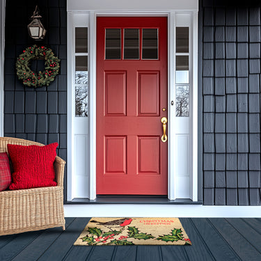 Entryways Victoria And Albert Museum Doormat - Festive Robin 18"x30"