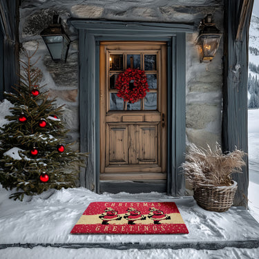 Entryways Victoria And Albert Museum Doormat - Santa Claus Greetings 18"x30"