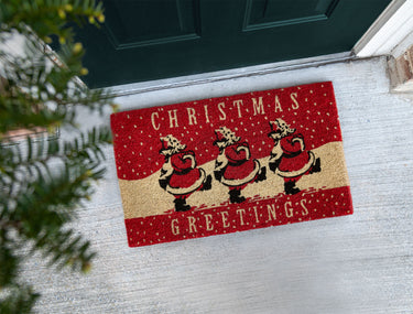 Entryways Victoria And Albert Museum Doormat - Santa Claus Greetings 18"x30"