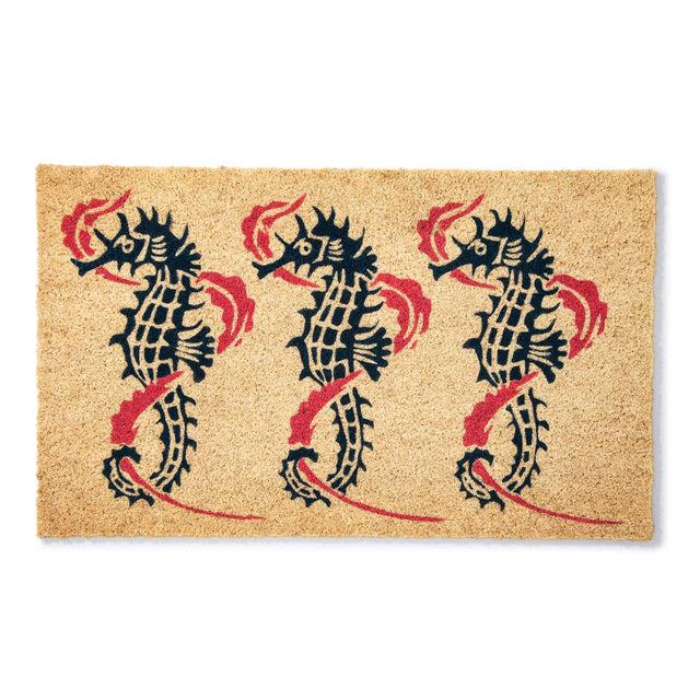 entryways Victoria and Albert Museum Doormat - Seahorses