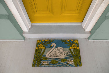 Entryways Victoria And Albert Museum Doormat - Swan And Iris