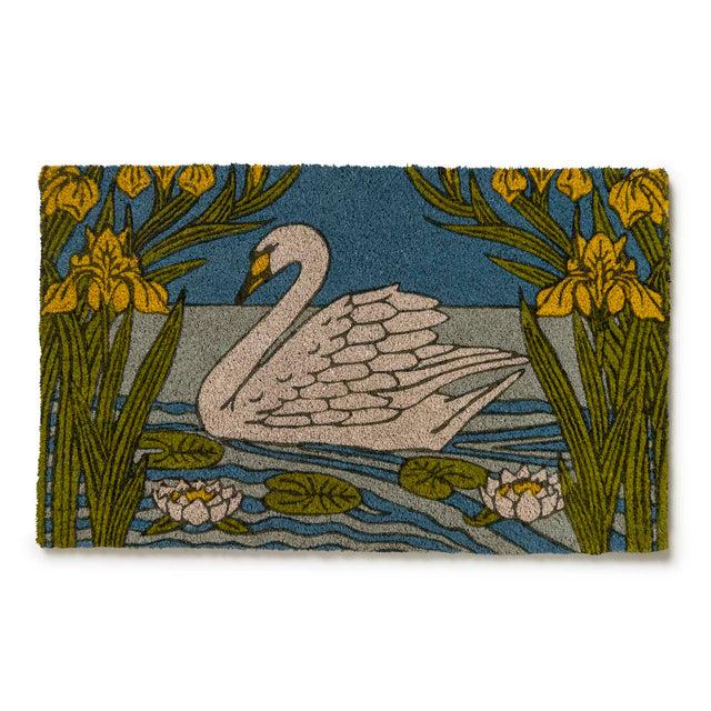 entryways Victoria and Albert Museum Doormat - Swan and Iris