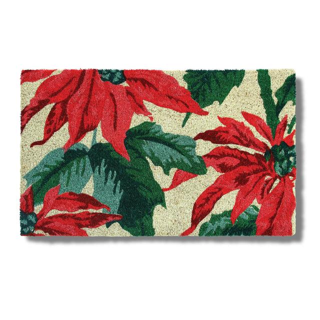 entryways Victoria and Albert Museum Doormat - Victorian Poinsettia 18" x 30"