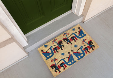Entryways Victoria And Albert Museum Doormat - Winter Sleigh Ride 18"x30"