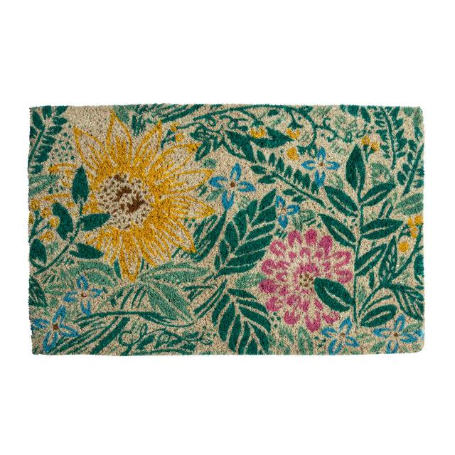 entryways Williamsburg Doormat - Sunflower Blockprint