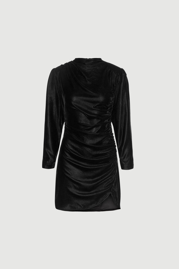 envelope 1976 Jet dress velvet Black