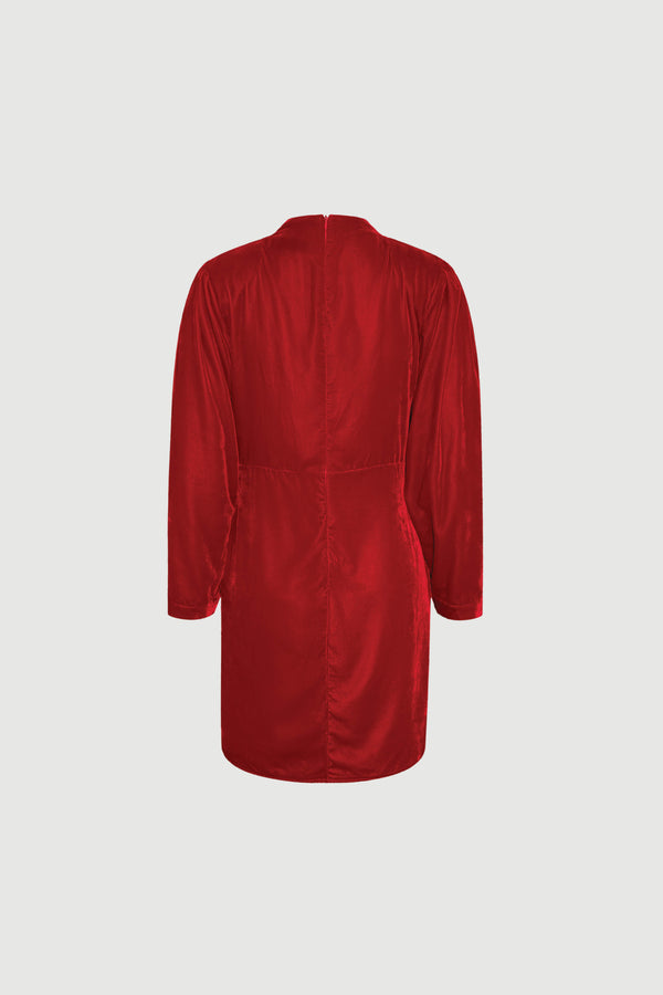 Envelope 1976 Jet Dress Velvet Red