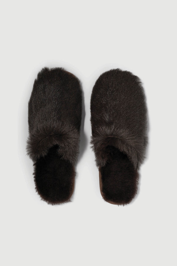 envelope 1976 Lodge slippers Dark brown