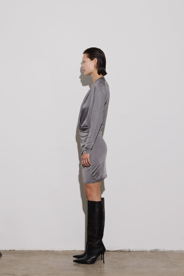 Envelope 1976 Opening Dress Short Grey