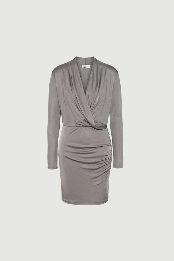 envelope 1976 Opening dress short Grey