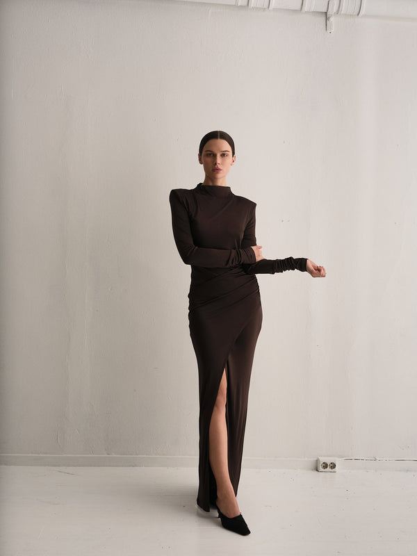 Envelope 1976 San Dona Dress Brown