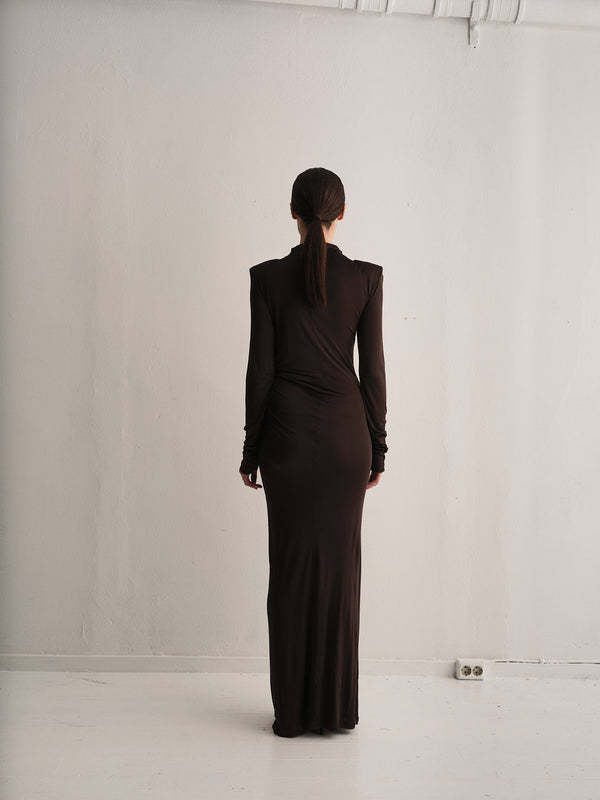 Envelope 1976 San Dona Dress Brown